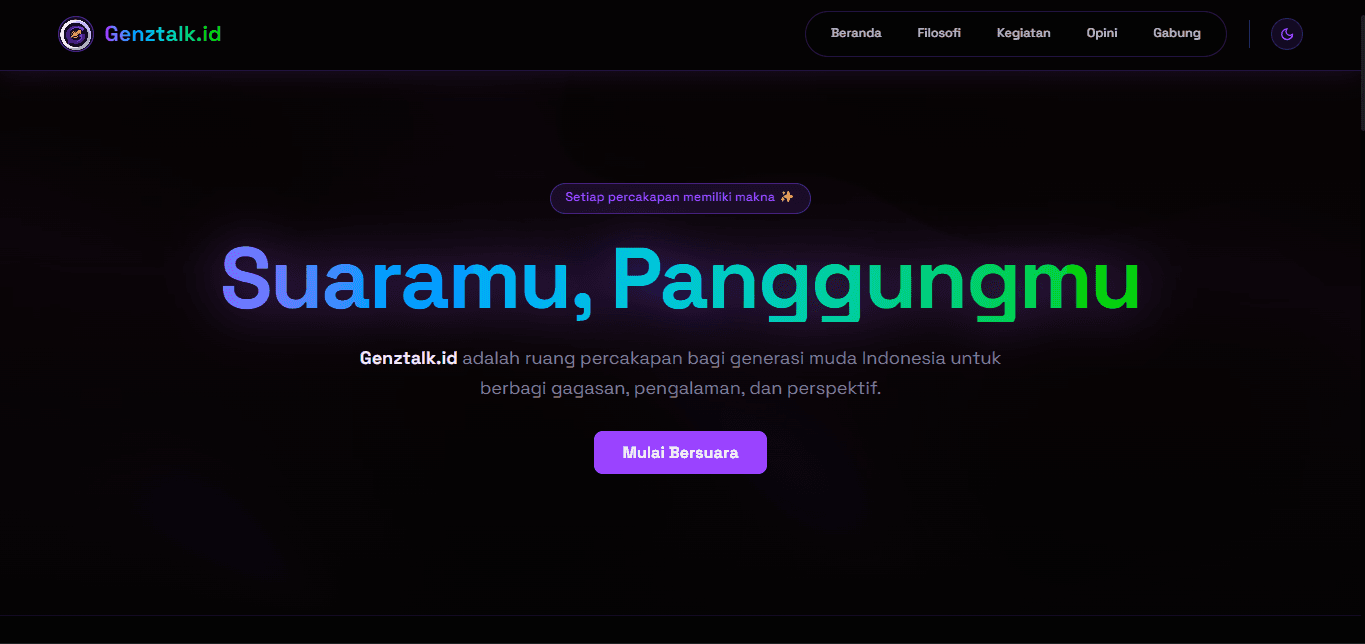 GENZTALK.ID screenshot 1